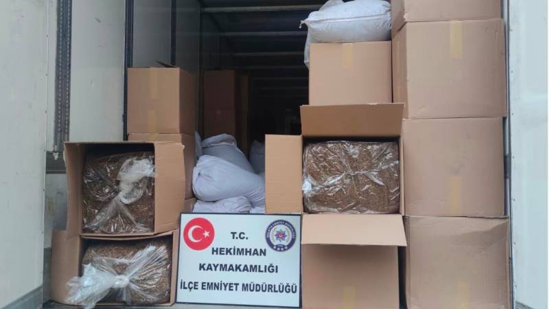 Malatya’da kaçakçılık operasyonu: 7 ton kaçak tütün ele geçirildi